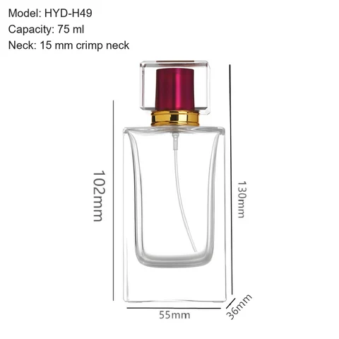 75 ml Square & rectangular — YM-0581