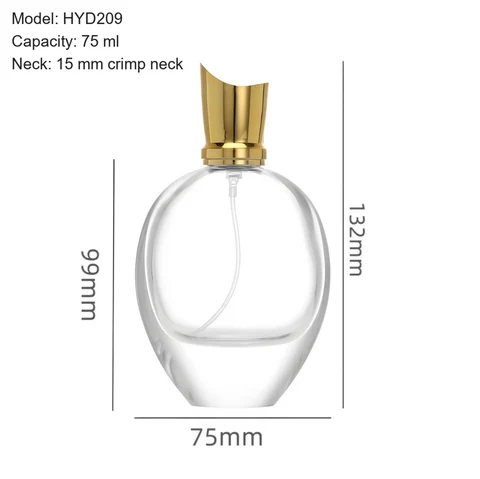 75 ml Oval & curved — YM-0630