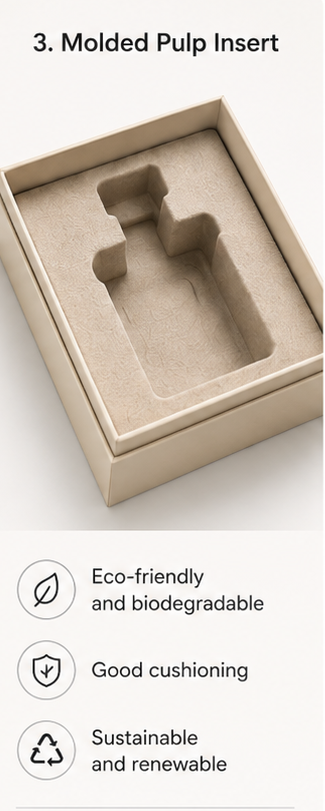 Molded Pulp Insert packaging visual reference
