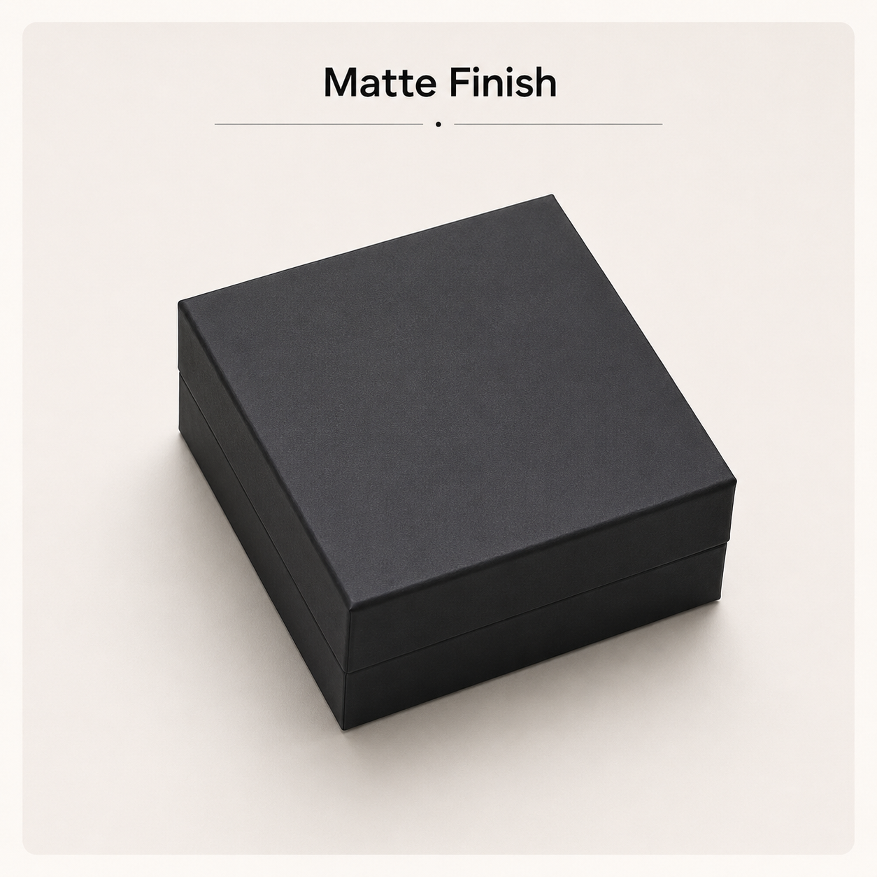 Matte Finish packaging visual reference