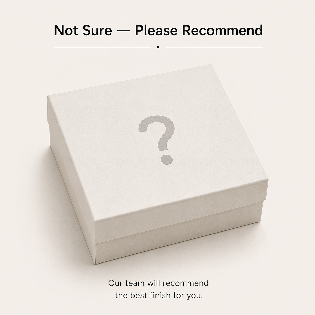 Not Sure — Please Recommend packaging visual reference