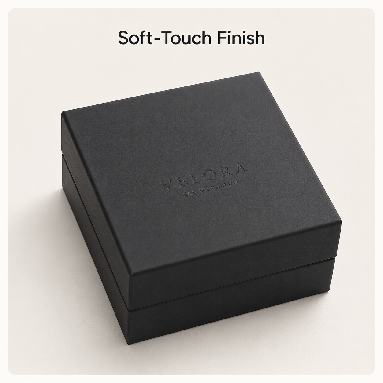 Soft-Touch Finish packaging visual reference